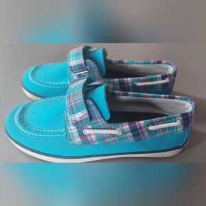 Polo Ralph Lauren Kids Canvas Sander EZ Boat Shoes size 3 /22cm